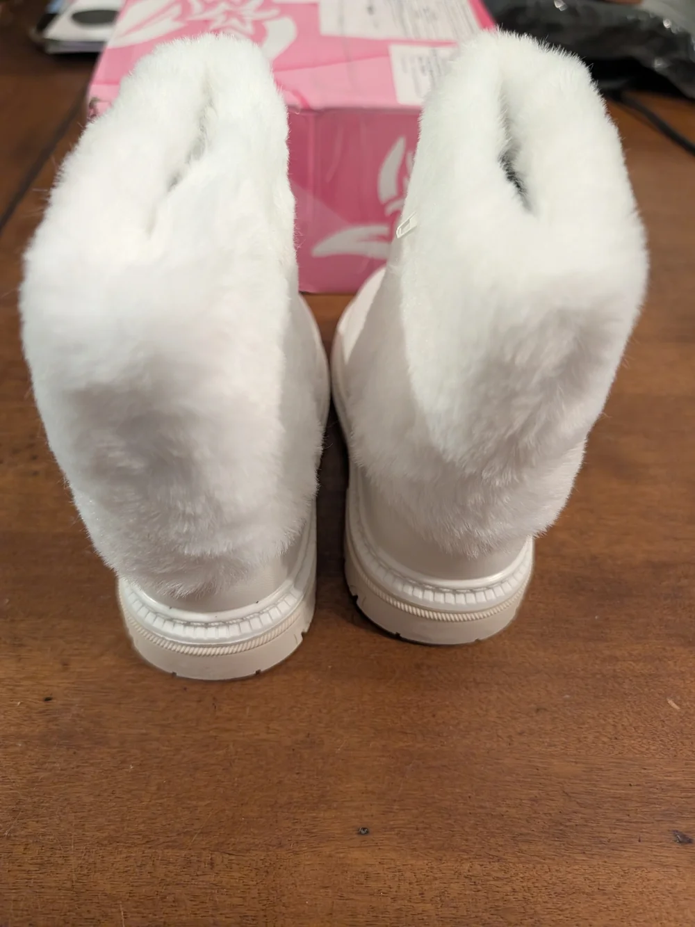 Kids Faux-Fur Winter Boots - White